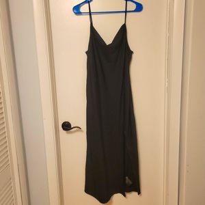 Urban Outfitters Cowl Neck Black Slip Dress